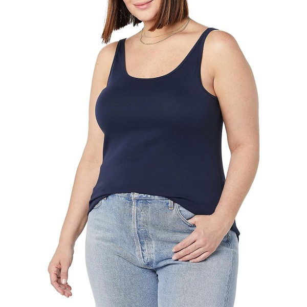 Dame Slim-fit Tynd Stroptop, Pakke med 2 Style 9 XS