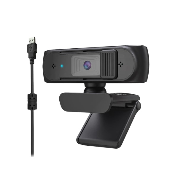 Webbkamera USB Webbkamera FHD PC med AF-ljuskorrigering och Dual Mics Teaching med Privacy Cover(1080p)