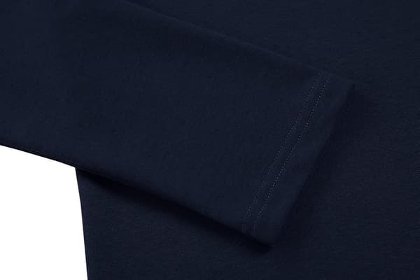 Slim Fit Rullekrave Trøjer til Mænd Basic Ensfarvet Strikket Pullover Navy blue