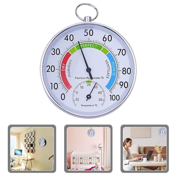 Hemträdgård Hygrometer Utomhus Termometer Inomhus Hängande Digital Psykrometer