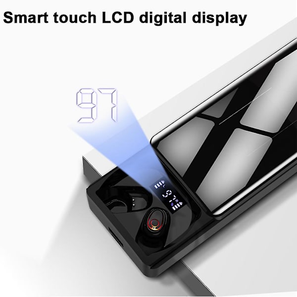 Aidot langattomat nappikuulokkeet, neuwit Bluetooth 5.0 Tws -kuulokkeet binauraalisella mikrofonilla, 28 tunnin toistoaika Hd Stereo Bass Mini In-ear -kuulokkeet, juoksuun, urheiluun, treeniin