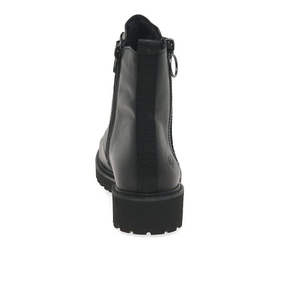 Damkängor, Damankelboots, Bekväma Extra Breda Black EU 36