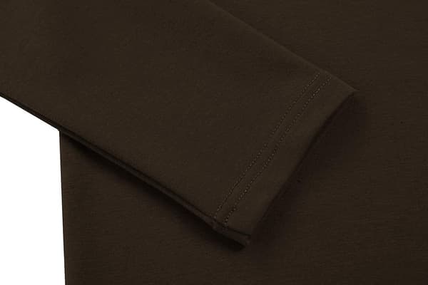 Slim Fit Rullekrave Trøjer til Mænd Basic Ensfarvet Strikket Pullover Dark brown