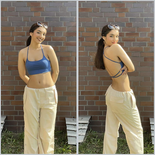 Naisten selästä avoin urheiluliivi, seksikäs bustier, naisten topattu push-up-liivi, ristikkäinen urheiluliivi, ilman kaaritukia, joogaan, kuntosalille Blue M