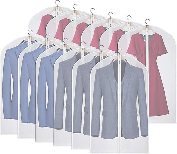 Kostymbyxor för Acsergery män, 12-pack resebyxor, andningsbara klädskyddspresent