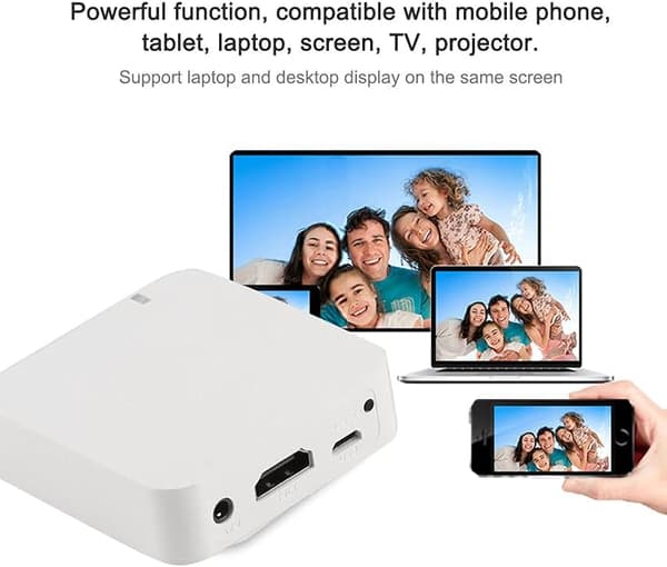 Mini Bil WiFi Display Trådløs Smart Display Boks AV+HDMI Skjermspeiling Speilboks Airplay Erstatning