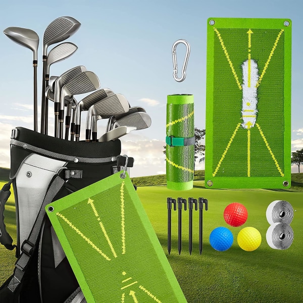 Golf Træningsmåtte Til Svingdetektion Battingshows Svingbane, Analyse Svingbane Golf Slagmåtte Egnet Til Indendørs/Golf Træning Udendørs Golf Træning