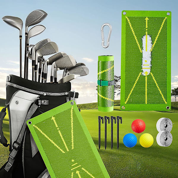 Golfträningsmatta för svingdetektering Battingshows Svingbana, analys Svingbana Golf Stroke Mat lämplig för inomhus/golfträning utomhusgolfträning