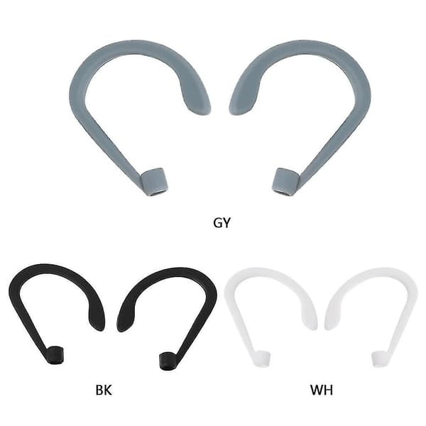 2 par ørekrokholdere for AirPods-stropp silikon