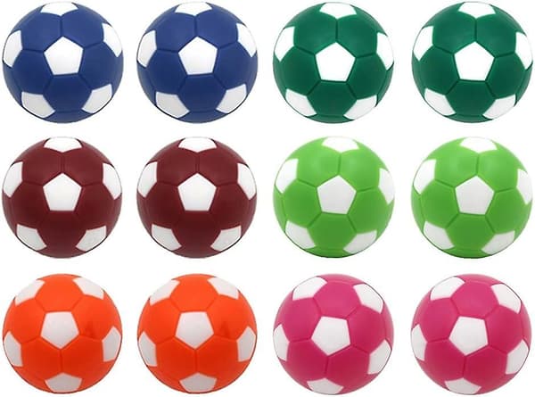 36 mm Bordfodbold Udskiftningsbolde, 12 stk.