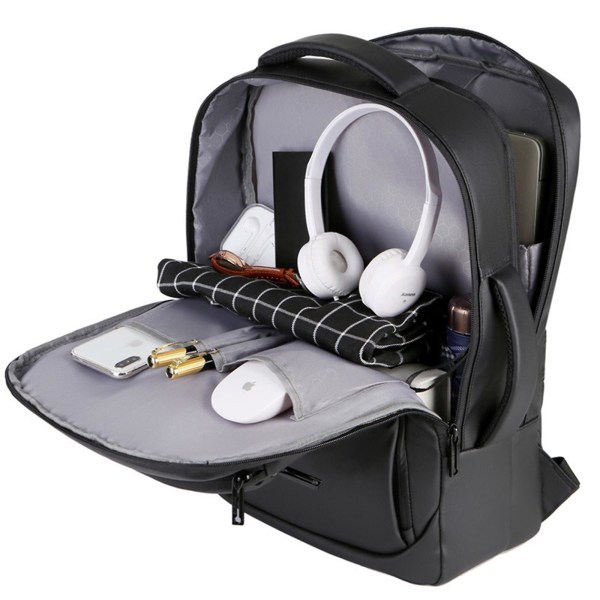 2023 Ny Laptop Rygsæk, Laptop/tablet, Holdbar, Vandafvisende, Letvægt, Rent Design, Elegant Til Rejser, Business Casual Black