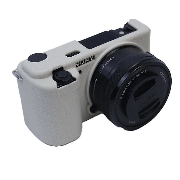 Pehmeä silikoninen kamerakotelo suojus Sony ZV-E10 -kameralle White