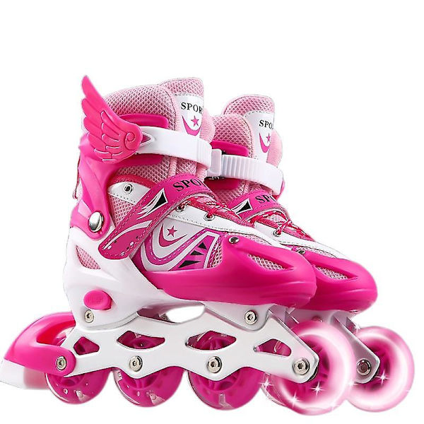 Justerbara Inline Skates Led Inline Skates Pink M