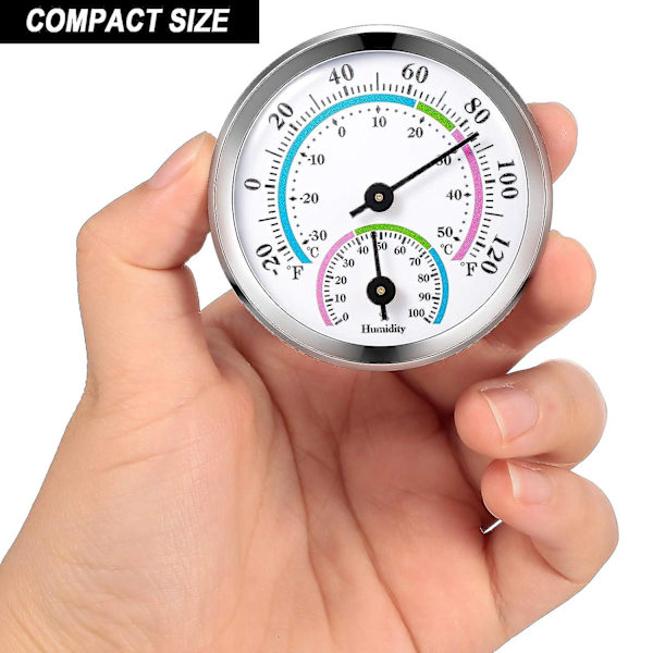 3 stycken Mini Termometer Hygrometer Inomhus Utomhus Termometer Trådlös Temperatur Fuktighet Monitor Mätare Temperatur Monitor För Hem Vägg Rum Inc