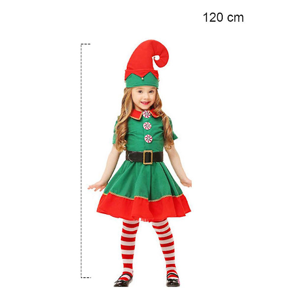 Kostymer Jenter Alvekostyme For Barn Jul Julekostymer Girls 120 cm