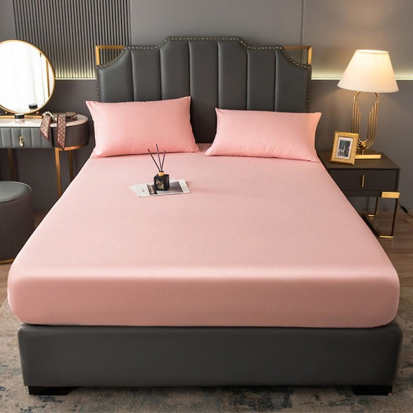 Formsydd laken - Enkelt formsydd laken med dyp lomme - Passer madrass - Kun ett formsydd laken pink 180*200 30