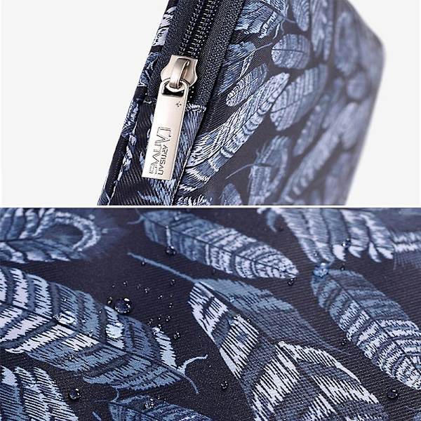 Notebook taske til 12~15 tommer bærbar computer, blade mønster beskyttende cover lynlås etui For 14 inch Laptop
