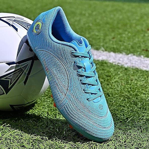 Fotbollsskor Herrar Dobbar Spikar Fotbollsskor Ungdomsträningsskor Professionella Unisex Fotbollsskor blue EU32