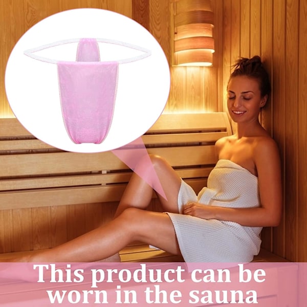 Althee 100-pack Engångsunderkläder för Kvinnor Engångs Bikini Engångs Kroppsomslag Underkläder T String S-2xl S