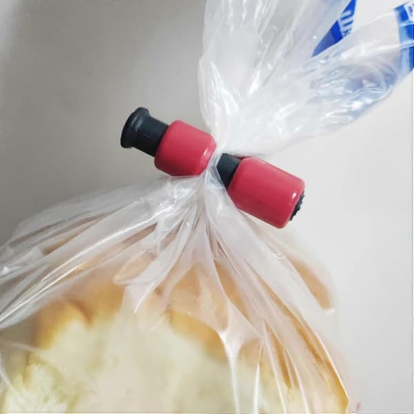 12 stk. Brødposeclips Strækknap Brødpose Lukkeclips Til Køletasker Snackposer Slikposer