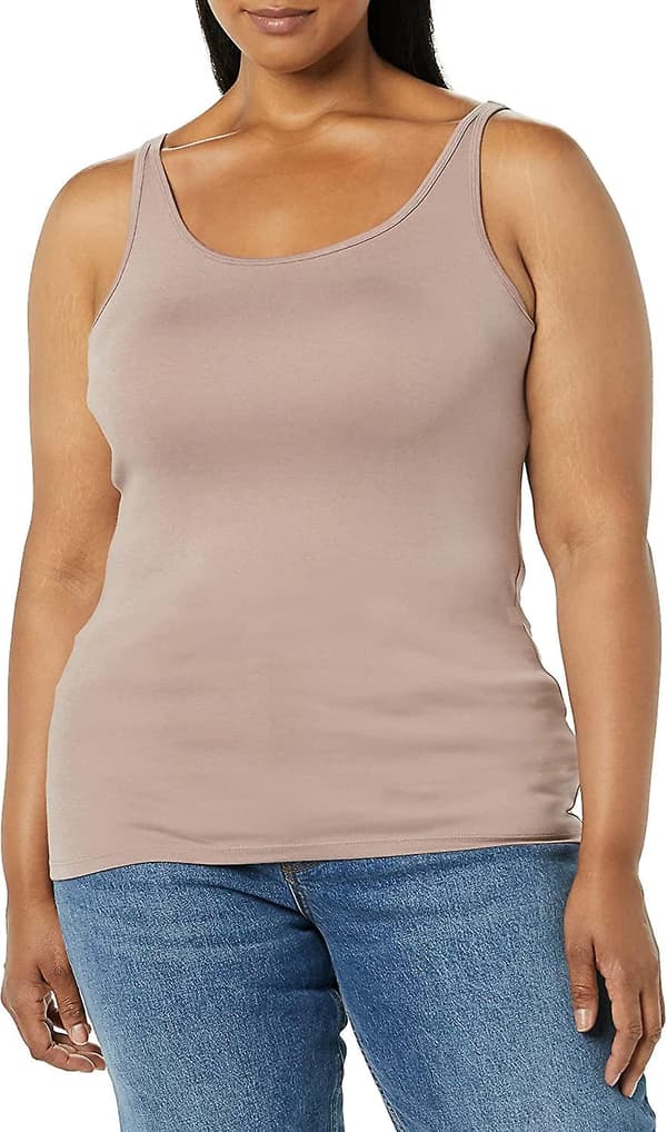 Dame Slim-fit Tynd Stroptop, Pakke med 2 Style 5 M