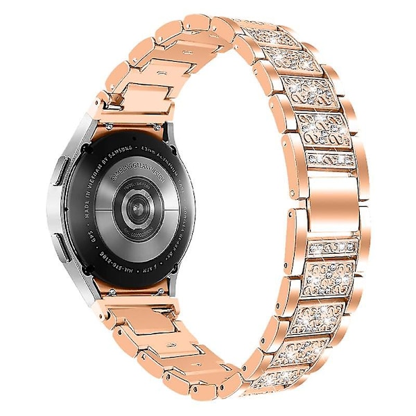 Rostfritt stål armband för Samsung Galaxy Watch4 Active 40mm/44mm/Watch4 Classic 42mm/46mm armband Rose Gold