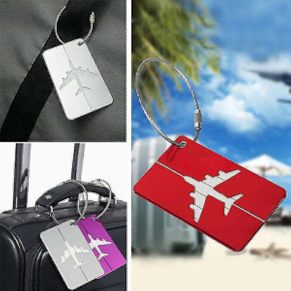 6 Stykker Bagasjelapper Med Navnelapper Adresselapper