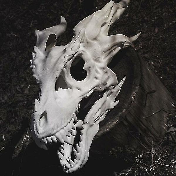 Drage Maske Halloween Cosplay Skummel Drageskalle Hodemaske Party Dyre Skallemaske