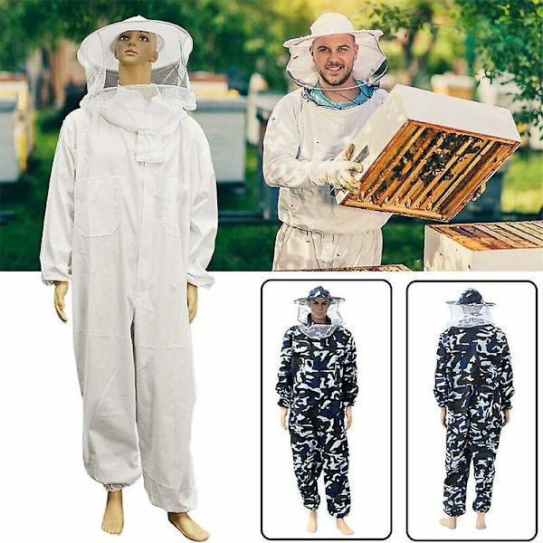 Biouppfödselskydd, komplett biouppfödselkläder med slöja och huva, biouppfödselskyddande dräkt, biodlarekläder, biouppfödselsutrustning