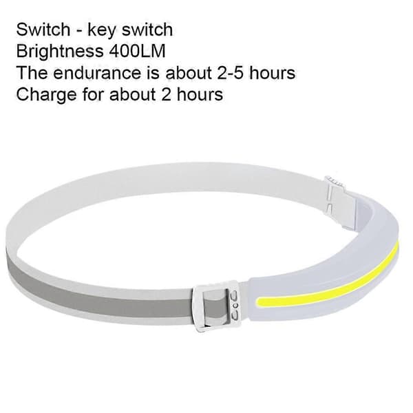 LED Hodelykt USB-C Oppladbar, Lommelykt Hodelykt - Hodelykt for Camping White