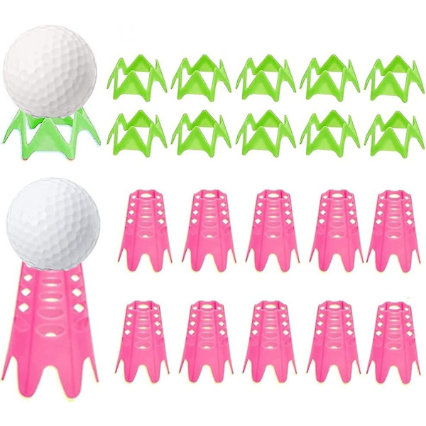 Golfsimulator Tees, Golfmatte Tees med varierende høyder Profesjonell trening Golf Spike Simulator Sportstilbehør Bærbare Golf Tees