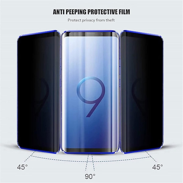 Privacy Magnetiskt Metall Bumper Anti-spion Klarfodral Kompatibelt Med Samsung Galaxy S22 S22+ S22 Ultra Blue S22