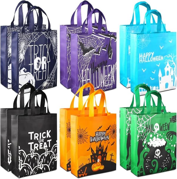 12 st Halloween Trick Or Treat-väskor - Multifunktionella kassar för spöklikt kul!