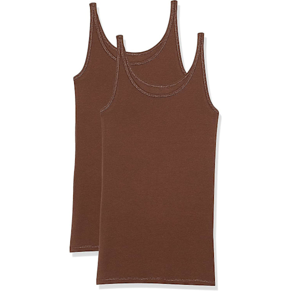 Slim-fit tanktopp med tynne stropper for kvinner, 2-pakning Style 6 M