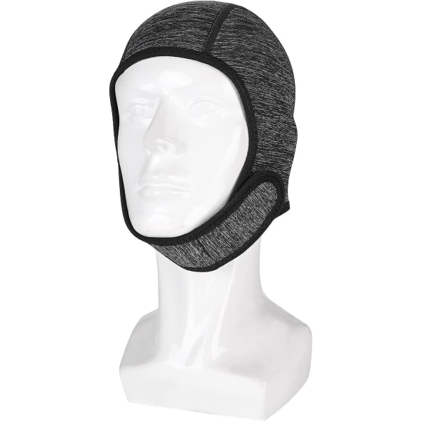 Svømmehette med hakestropp for menn og kvinner, termisk svømmehette for kvinner, varm svømmehette, dykkerhette Grey