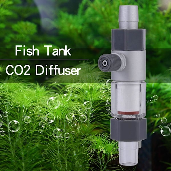 CO2 Diffuser, CO2 Reaktor Akvarium CO2 Diffuser Atomiser Bobletæller CO2 Diffuser til Akvarieplanter Fisketank Akvarietilbehør (12/16mm)