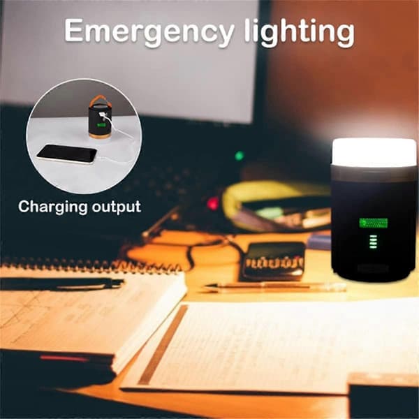 Vanntett, oppladbar 4800 mAh LED campinglykt