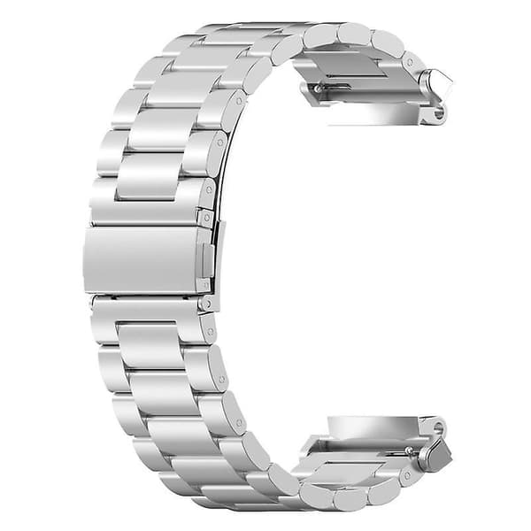 Tre-leddet armbånd i rustfrit stål til Huami Amazfit T-Rex 2, med foldbart spænde