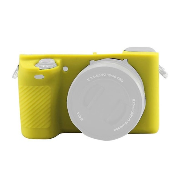 anti-scratch silikon case för Sony A6500 bärbart cover Yellow