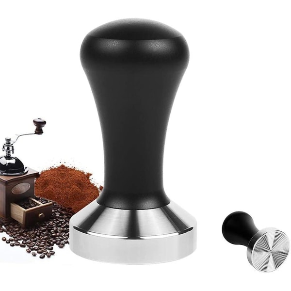 51 mm Premium Barista Espresso Kaffeepulverstampfer mit geriffeltem Boden aus Edelstahl