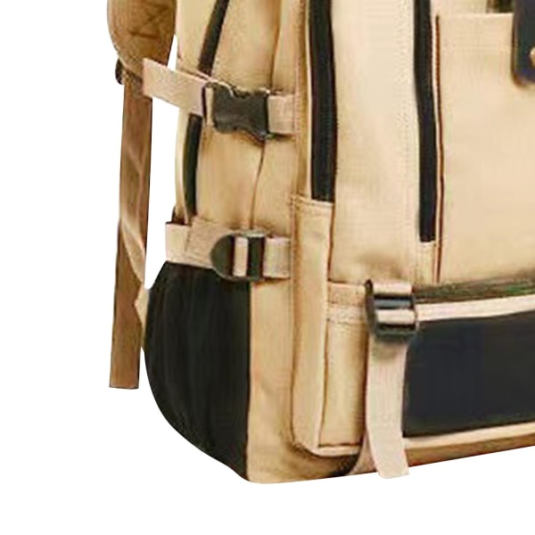 Ny ankomst datorväska Vattenavvisande förvaringshandväska med flera fickor Laptopryggsäck för ryggsäck utomhusarbete Light Khaki