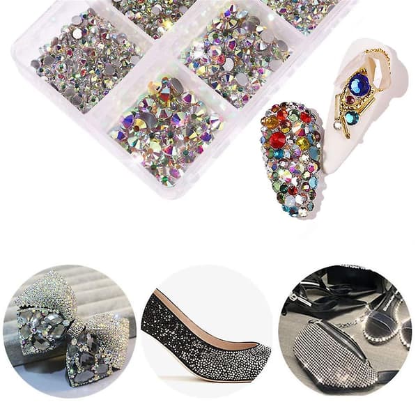 Flat Back Nail Art Krystallsteiner Krystall Flatback Steiner For Utsmykning style 7