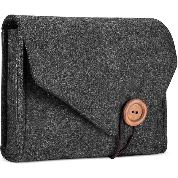 Procase väska för MacBook-mus och laddare, klassisk 2-fack filt förvaringsväska, förlorar inte tillbehör