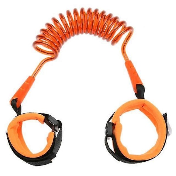 Justerbar Baby Walkers Bälte Barn Säkerhet Anti-förlorad Handledslänk Band Barn Sele Koppel Rem Baby Vagn Tillbehör 150cm  Orange