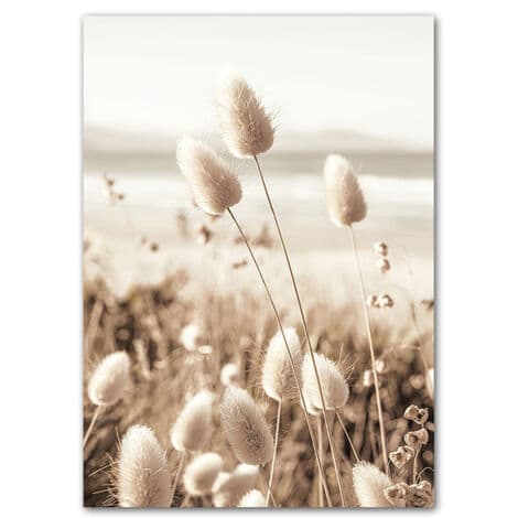 Väggkonsttryck 3x (30x42cm) Mindful Beige Beach UTAN Ramar - Premium Posters Set för Hem, Kontor, Vardagsrum, Sovrum, Kök