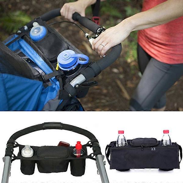 Barnvagnsorganisatör Babyvagn Flaska Kopps Hållare Hängande Väska för Barnvagn Buggy Barnvagnstillbehör Rullstolsväska Random 1Pc