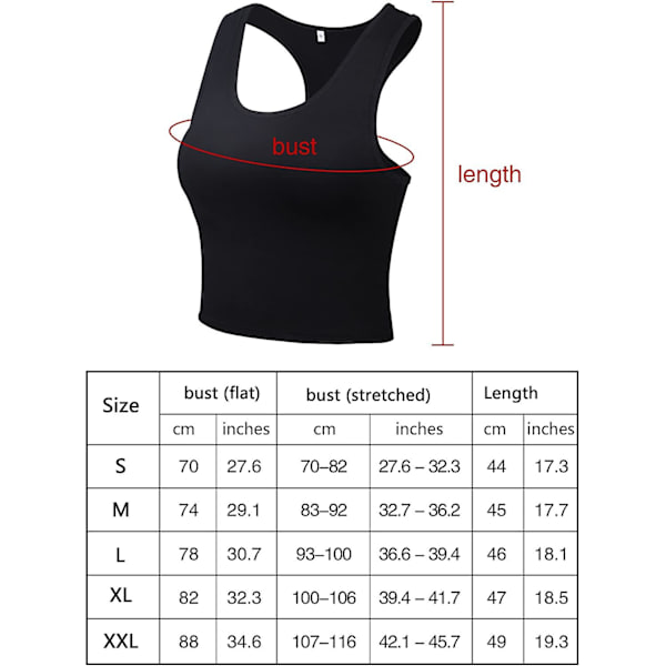 4 Stykker Basic Trænings Crop Tanktoppe Ærmeløse Racerback Sport Tanktop Style 4 M