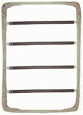 Lagnclips, sofabetræksholder, holder lagnerne stramt, 50 cm til 200 cm, 4 stk. (sort)