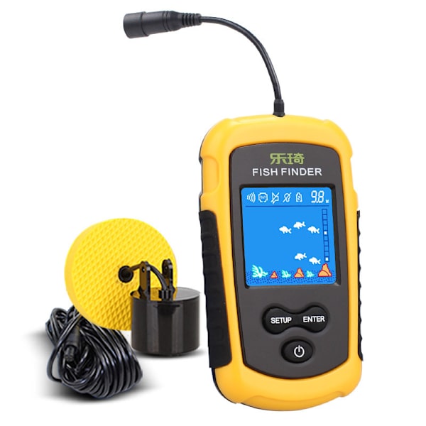 Fisksökare, Färgdisplay Ekolod Alarm Givare Fishfinder 0.7m-100m (2.29-328.08in) Bärbar Fiskeutrustning