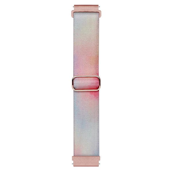 Nylon Urrem til Coros Pace 2/Apex 42mm, 20mm Mønstret Justerbar Flettet Løkke Rem Phantom Aurora
